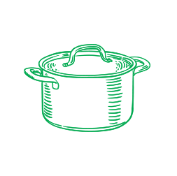 Illustration of a soup pot (Correctional Facilities).